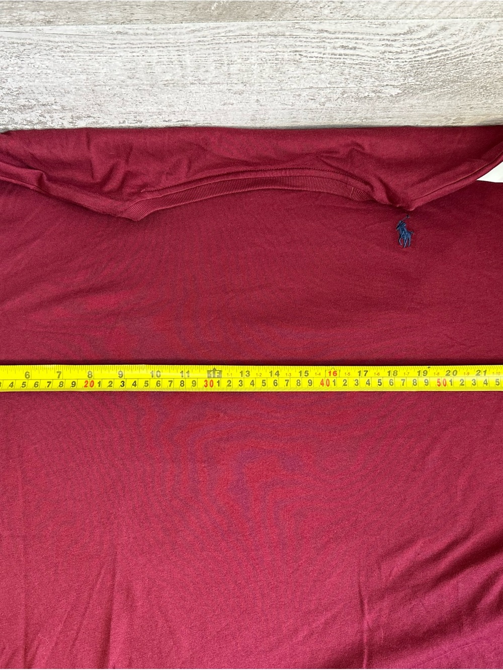 NWT Polo Ralph Lauren Maroon Crewneck T-Shirt Blue Pony XXL - Picture 13 of 14
